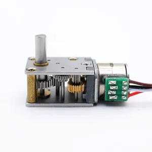 SM10 Right Angled Gearbox 10mm Micro Stepper Motor 5v 230:1 302:1 thumbnail-1