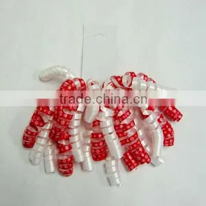 Transparent Poly Ribbon Curly Bow With Printing thumbnail-3
