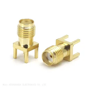 DC~6Ghz SMA-KE PCB Mount Straight SMA-KE RF Female Connector thumbnail-3