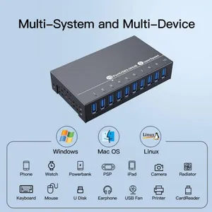 10-Port USB3 HUB for USB3 Active Optical Cable thumbnail-3