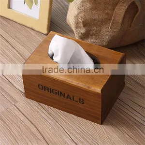 Solid Wood Craft Facial Tissue Box Made in China for Home Decoration thumbnail-4