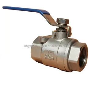 Durable ANSI API 2 Piece Food Grade Stainless Steel 304 316 Ball Valve 1000 WOG Soft Seal Internal Thread Manual Ball Valve thumbnail-4