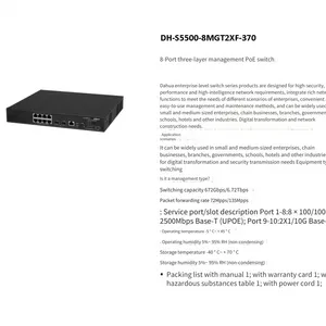 Dahua Dh-s5500-8mgt2xf-370 8-port Layer 3 Managed Poe Switch thumbnail-4