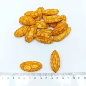 Hot Selling Willow Leaf Shaped Fried Rice Crackers Savory BBQ Flavor for Wholesale Bulk Snack Distributors thumbnail-5