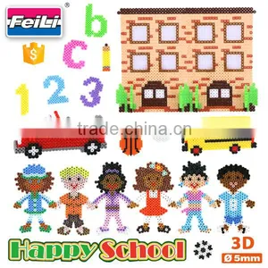 High Quality 3D Happy School 12000pcs Iron Beads for Kids Perler Beads 5mm thumbnail-1