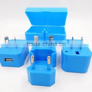 Universal Travel Adapter With USB Charger 1000mA CE LVD ROHS Compliant Guangzhou Factory thumbnail-5