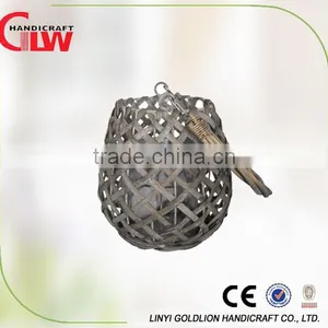 Nest Shape Garden Wicker Lantern,crafts Candle Holder thumbnail-1