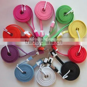 Factory Supply Noodles V8 Micro Usb Cable for Samsung HTC LG SONG thumbnail-2