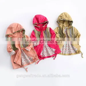 2016 New Design Fashion Children Girls Coat Three Colors Cotton Winter Coat Kids Overcoat thumbnail-2