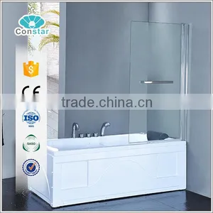 Constar Clear Glass Pivot Bathtub Shower Screen thumbnail-1