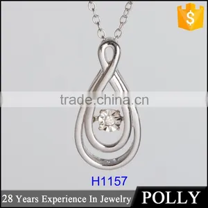925 Silver Smooth Drops Pendant for Tibetan Ghau Pendant thumbnail-1