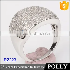 Custom Design Accepting Silver Love Ring Four Finger Ring thumbnail-1