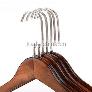 Hot Sale High Grade Solid Wooden Suit Hanger Coat Hangers thumbnail-2