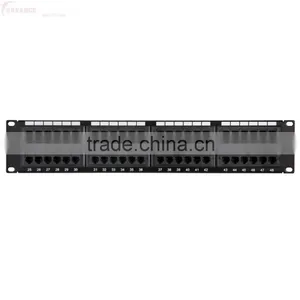 19" Fiber Optic Patch Panel UTP 24 Port RJ45 Cat6 Patch Panel thumbnail-2