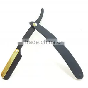 Straight Razor Black With Gold Lock thumbnail-1