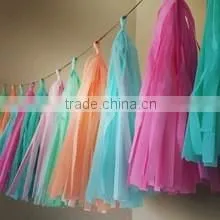 Handmade Decorative Garland Tissue Paper Tassel Garland Party Ideas for Kids & Adults. thumbnail-5