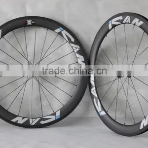 Powerway R13 Hub Carbon Road Bike Wheels Sapim Spokes Carbon Road Bike Wheels With ICAN Logos China W56C thumbnail-1