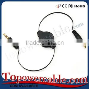 Portable Retractable 3.5Mm Male To Male Audio Cable Aux Cable In Car thumbnail-3