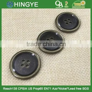 Wholesale Antique Brass 4 Holes Sew Buttons for Coat thumbnail-1