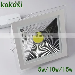 COB Led Panel Light 5W 10W 15W Square Glass LED Ceiling Lamp LED Downlights thumbnail-1