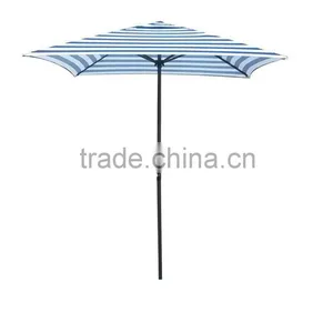 6.5x6.5 Feet Blue White Stripe Sqaure Rectangular Outdoor Umbrella From Factory thumbnail-2