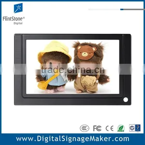 Motion Sensor Activated 7 Inch Lcd Flint Stone Point of Purchase Repeat One ad Player thumbnail-1