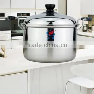 Large Size Home Utensils Stainless Steel Camping Cooking Pot in China thumbnail-2