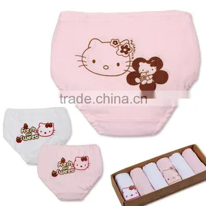 Little Children Girl Cartoon Cotton Cute Posh Basic Comfortable Brief Underwear thumbnail-1