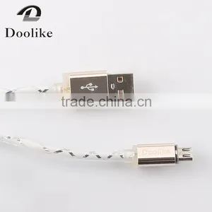 Hot Selling High Quality USB Light Cable For Samsung Mrice USB Data Cable 1m Wholesale For Iphone Data Cable thumbnail-2