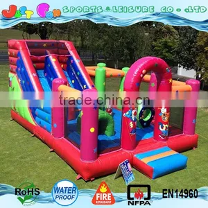Small Carnival Combo Colorful Inflatable Bouncy Slide for Children thumbnail-1