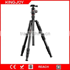 Kingjoy 2016 Hot Sell New Products,carbon Fiber Monopod Tripod for Camera K2208+QH20 thumbnail-1