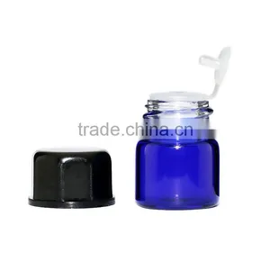 Blue Vial Glass Bottle for Oil /capsule With Dispenser thumbnail-3