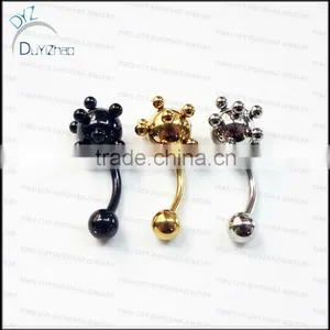 Fashion Navel Ring in Stainless Steel Jewelry Navel Belly Ring thumbnail-1