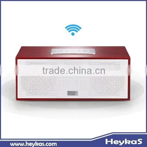 HiFi Stereo Bass WiFi Wooden Home Speaker thumbnail-1