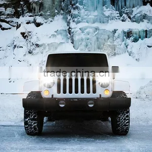 Car Accessories 7 Inch Round Led Headlight for Jee-p Wrangler Cj Jk Tj Motorcycle Offroad Vehicles thumbnail-6