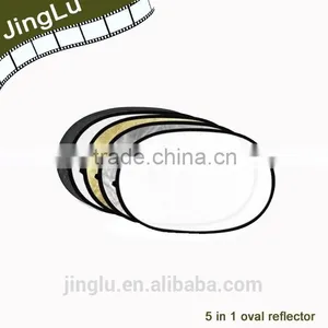 Studio Photo Collapsible 5 in 1 100 x 150cm 40" x 60" Oval Reflector Reflectors thumbnail-1
