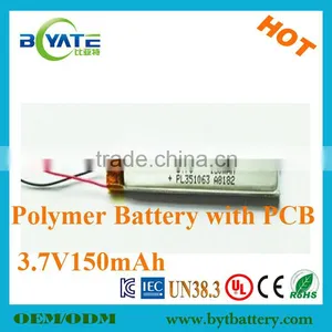 Newest UL,CE, KC Certificated Rechargeable 3.7V Toy Watch Battery Manufacturer thumbnail-1