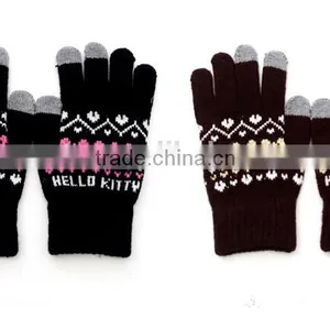 Best Gift for Christmas For Lovers Lovely Cartoon Patterns Touch Screen Gloves thumbnail-3