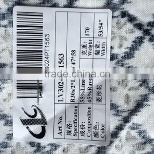 30s/2*14s High Quality Print Linen Viscose Interwoven Fabric thumbnail-2