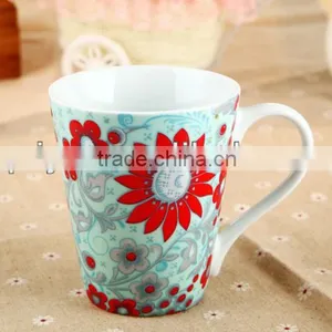 11oz Ceramic Blue and White China Mug thumbnail-1
