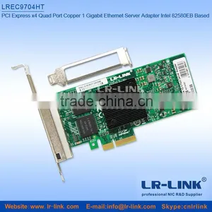 LREC9704HT Intel 82580 PCI Express Server RJ45 Adapter 4 Port Network Card thumbnail-1
