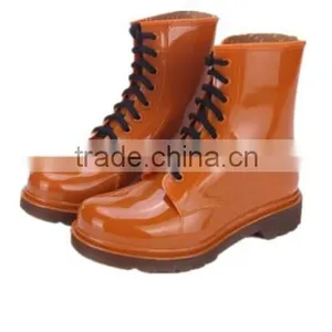 Women Fashion Ankle Pvc Rain Boots thumbnail-3