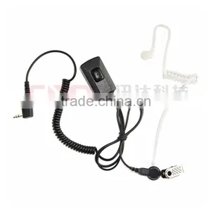Two Way Radio Earphone With Quick Disconnectable Clear Acoustic Tube thumbnail-2