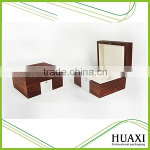 High Quality Wooden Grainy Paper Wood Watch Box thumbnail-1
