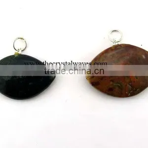Fancy Jasper Eye Shape Pendant thumbnail-1