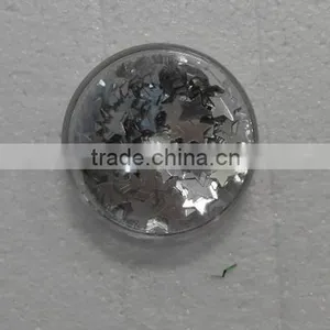 HOT SALE Silver Foil PVC Christmas Star Table Confetti thumbnail-1