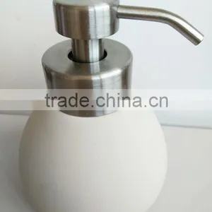Modern Ceramic Bathroom Accessories Set Holder 3 Pcs : Tumbler, Soap Dish, Dispenser thumbnail-2