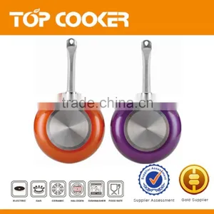 Aluminum Ceramic Frying Pan With Stainless Steel Handle thumbnail-3