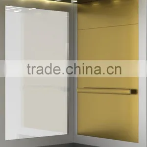 Commercial/hotel/passenger Elevator for 6 Person With Golden Cabin Wall thumbnail-3