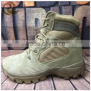 Wholesale Leather Khaki Waterproof Short Ankle Army Military Tactical Boots thumbnail-1